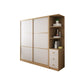 Modern Artificial Wood Wardrobe Freestanding Wardrobe with Sliding Doors