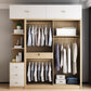 Modern Artificial Wood Wardrobe Freestanding Wardrobe with Sliding Doors