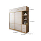 Modern Artificial Wood Wardrobe Freestanding Wardrobe with Sliding Doors