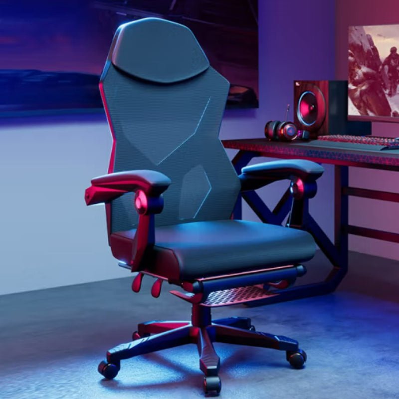 Chaise de bureau moderne Hauteur de siège réglable sans chaise ergonomique pénible avec roues