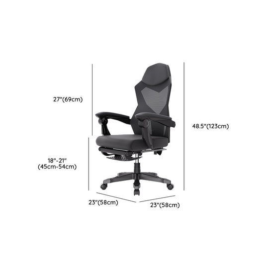 Silla de oficina moderna altura del asiento ajustable sin angustia silla ergonómica con ruedas