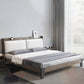 Contemporary Wood and Upholstered Bed Rectangular Standard Bed