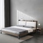 Contemporary Wood and Upholstered Bed Rectangular Standard Bed