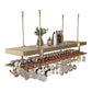 Hanging Wine Rack Stainless Steel Wine Bottle & Glass Rack for Dining Room
