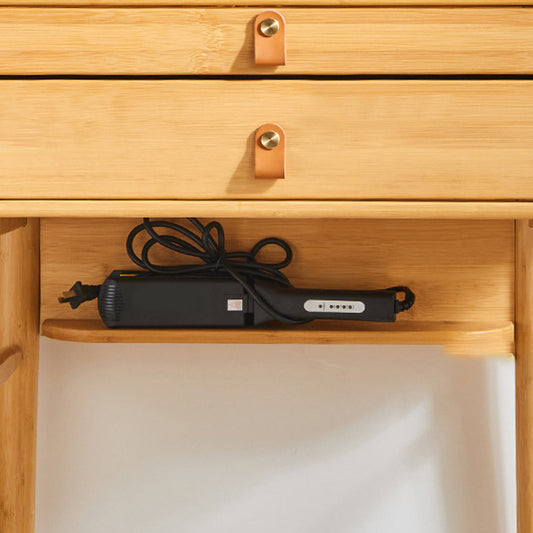 Modern Mirrored Makeup Vanity Glass Drawers Make-up Vanity with Storage Clearhalo 'Bedroom Furniture' 'furn' 'furn_makeup_vanities' 'Furniture' 'Makeup Vanities' 'makeup_vanities' 7317520