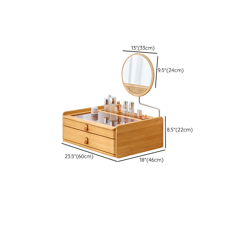 Modern Mirrored Makeup Vanity Glass Drawers Make-up Vanity with Storage Clearhalo 'Bedroom Furniture' 'furn' 'furn_makeup_vanities' 'Furniture' 'Makeup Vanities' 'makeup_vanities' 7317522