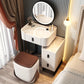 Glam 3 Drawers Make-up Vanity Marble Makeup Vanity Desk Table