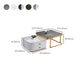Square Coffee Table Glass Top Coffee Table Set for Living Room Clearhalo 'Coffee & Accent Tables' 'Coffee Tables' 'coffee_tables' 'furn' 'furn_coffee_tables' 'Furniture' 'Living Room Furniture' 7317665