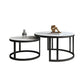 Rectangle Coffee Table Slate 2 Nesting Coffee Table Set for Living Room White Drawers Not Included Clearhalo 'Coffee & Accent Tables' 'Coffee Tables' 'coffee_tables' 'furn' 'furn_coffee_tables' 'Furniture' 'Living Room Furniture' 7317667