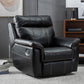Contemporary Home Theater Recliner No Motion Manual-Push Botton Indoor Clearhalo 'Chairs & Seating' 'furn' 'furn_recliners' 'Furniture' 'Living Room Furniture' 'Recliners' 7317701