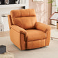 Contemporary Home Theater Recliner No Motion Manual-Push Botton Indoor Tech Cloth Orange Clearhalo 'Chairs & Seating' 'furn' 'furn_recliners' 'Furniture' 'Living Room Furniture' 'Recliners' 7317706