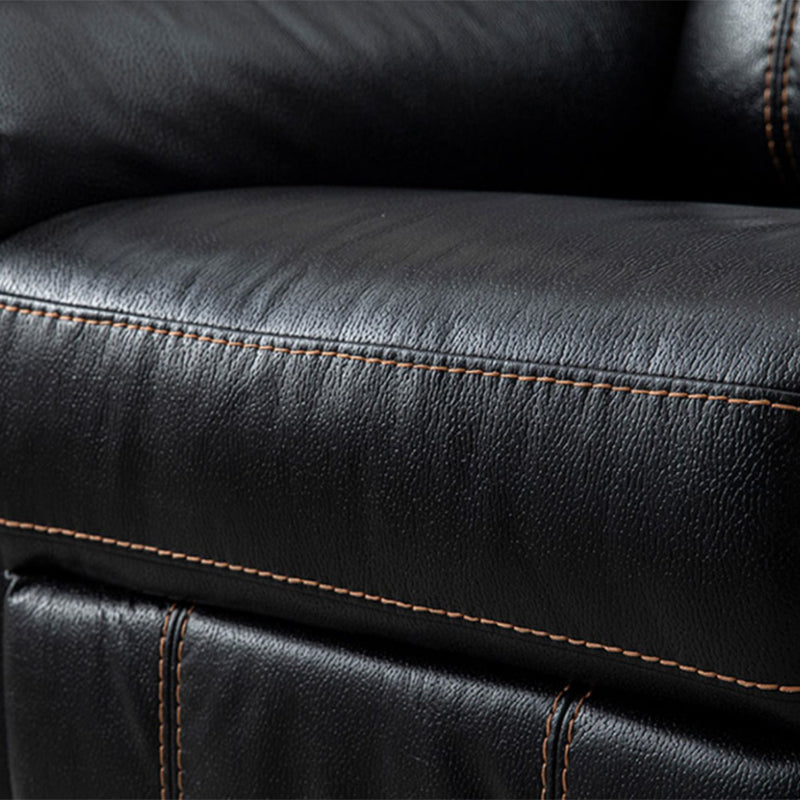 Contemporary Home Theater Recliner No Motion Manual-Push Botton Indoor Clearhalo 'Chairs & Seating' 'furn' 'furn_recliners' 'Furniture' 'Living Room Furniture' 'Recliners' 7317714