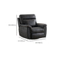 Contemporary Home Theater Recliner No Motion Manual-Push Botton Indoor Clearhalo 'Chairs & Seating' 'furn' 'furn_recliners' 'Furniture' 'Living Room Furniture' 'Recliners' 7317720