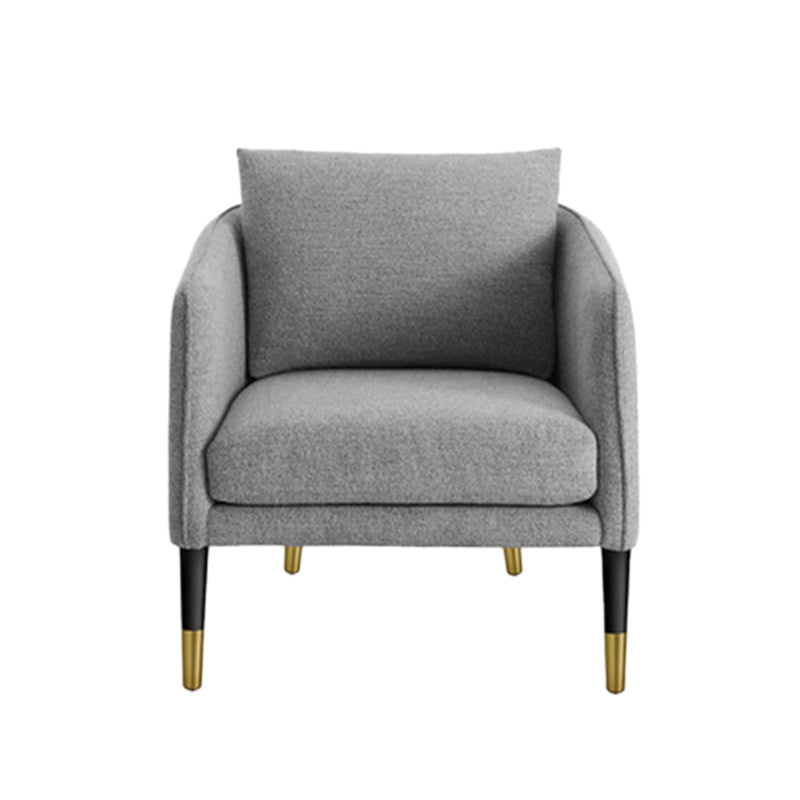 Slope Arm Sofa Fabric Settee Living Room Seating with Pillows