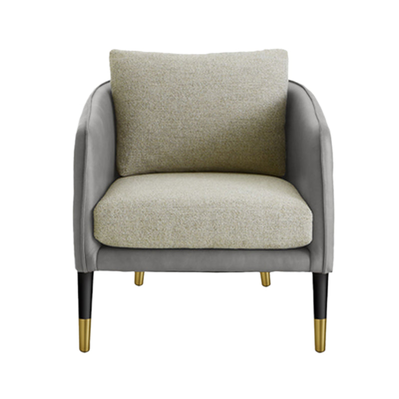 Slope Arm Sofa Fabric Settee Living Room Seating with Pillows