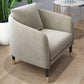 Slope Arm Sofa Fabric Settee Living Room Seating with Pillows