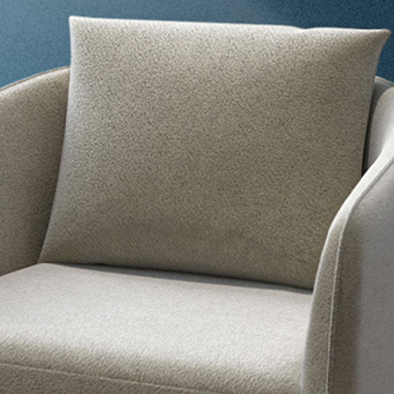 Slope Arm Sofa Fabric Settee Living Room Seating with Pillows