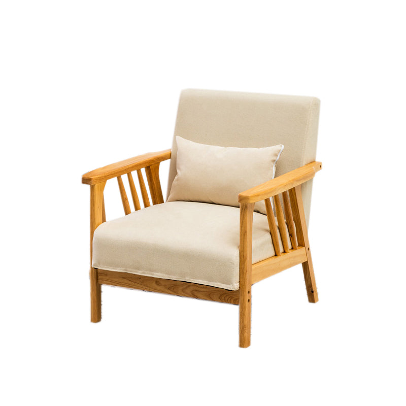 Canapé carré canapé en bois massif oreiller arrière