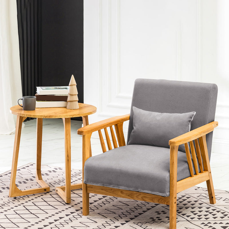 Canapé carré canapé en bois massif oreiller arrière