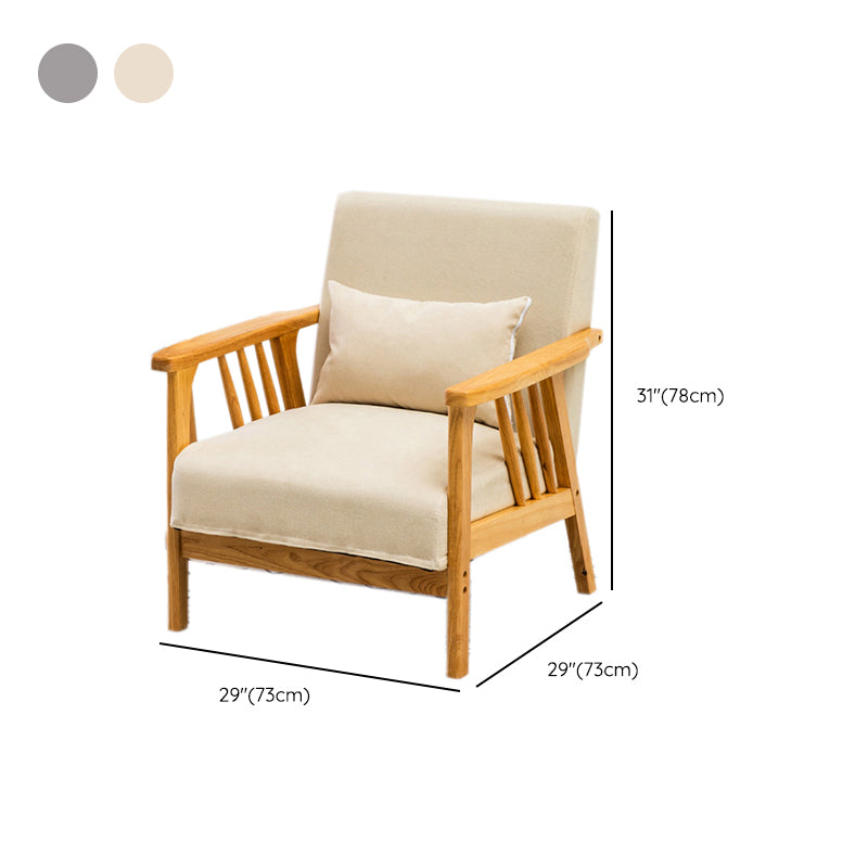 Canapé carré canapé en bois massif oreiller arrière