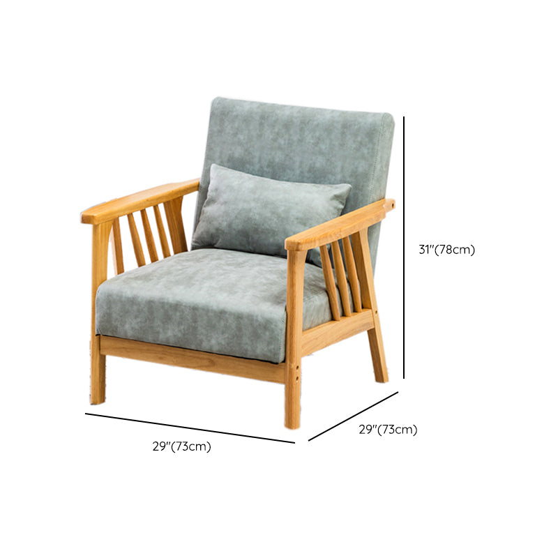 Canapé carré canapé en bois massif oreiller arrière