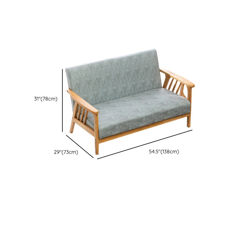 Canapé carré canapé en bois massif oreiller arrière