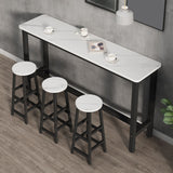 Modern Rectangle Wood Counter Table 2/3/4/5 Pieces Bar Table Set for Cafe