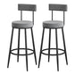 Juego de bar Glam Style, mesa de bar de piedra de 1/2/3 piezas con taburetes con respaldo de escalera