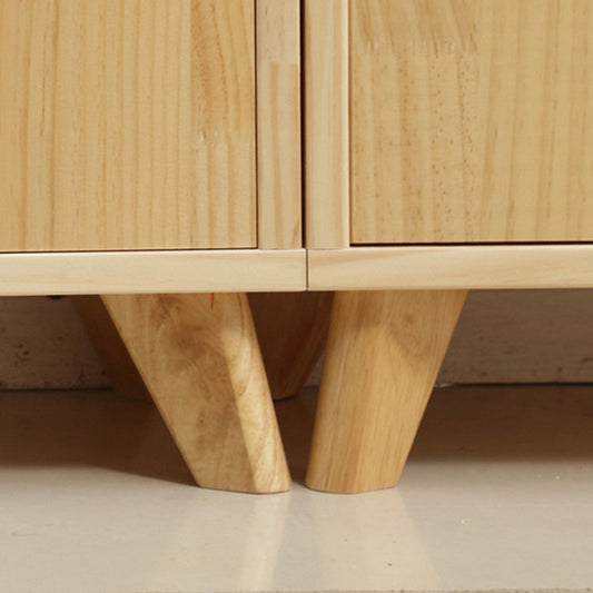 Houten gesloten achterste boekenkast standaard natuurlijke boekenplank met planken