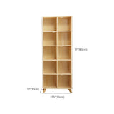 Houten gesloten achterste boekenkast standaard natuurlijke boekenplank met planken