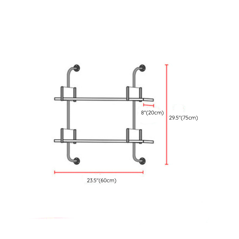 Contemporary Engineered Wood Bookshelf Floating White Bookcase