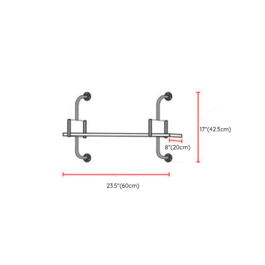 Contemporary Engineered Wood Bookshelf Floating White Bookcase