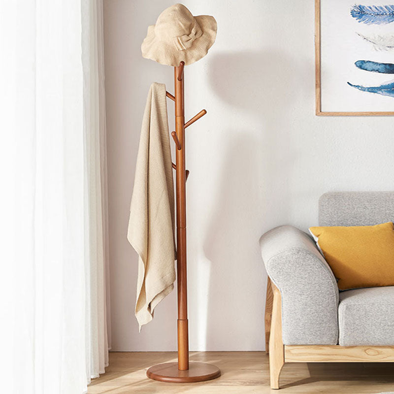 Solid Wood Entry Hall Tree Free Standing Coat Hanger for Hallway Clearhalo 'Entry & Mudroom Furniture' 'furn' 'furn_hall_tree_coat_racks' 'Furniture' 'Hall Trees & Coat Racks' 'hall_tree_coat_racks' 7318008