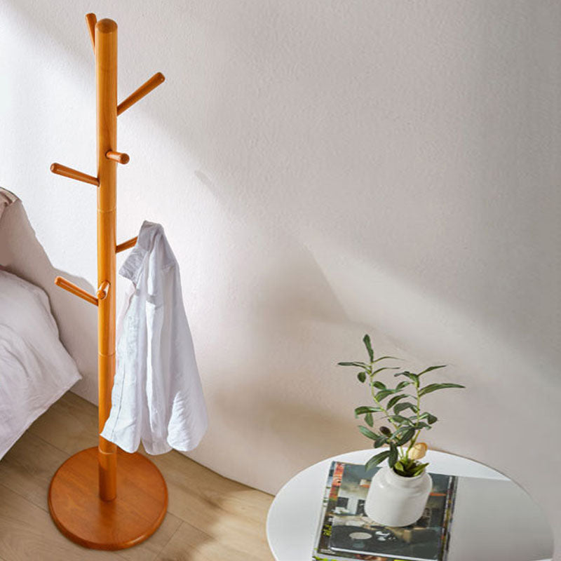 Solid Wood Entry Hall Tree Free Standing Coat Hanger for Hallway Clearhalo 'Entry & Mudroom Furniture' 'furn' 'furn_hall_tree_coat_racks' 'Furniture' 'Hall Trees & Coat Racks' 'hall_tree_coat_racks' 7318009