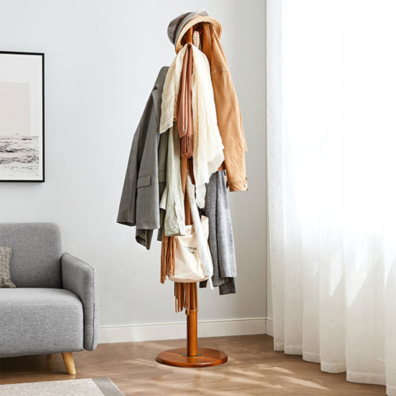 Solid Wood Entry Hall Tree Free Standing Coat Hanger for Hallway Clearhalo 'Entry & Mudroom Furniture' 'furn' 'furn_hall_tree_coat_racks' 'Furniture' 'Hall Trees & Coat Racks' 'hall_tree_coat_racks' 7318024