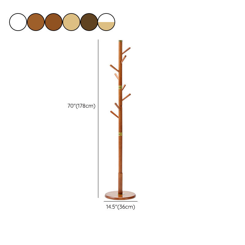 Solid Wood Entry Hall Tree Free Standing Coat Hanger for Hallway Clearhalo 'Entry & Mudroom Furniture' 'furn' 'furn_hall_tree_coat_racks' 'Furniture' 'Hall Trees & Coat Racks' 'hall_tree_coat_racks' 7318025