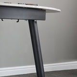 Juego de mesa de comedor extensible 1/4/5/7 Piezas con muebles de cocina de base de metal