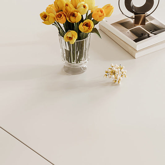 Estensibili 1/5/7 pezzi mobili da pranzo in pietra sinterizzato set in bianco