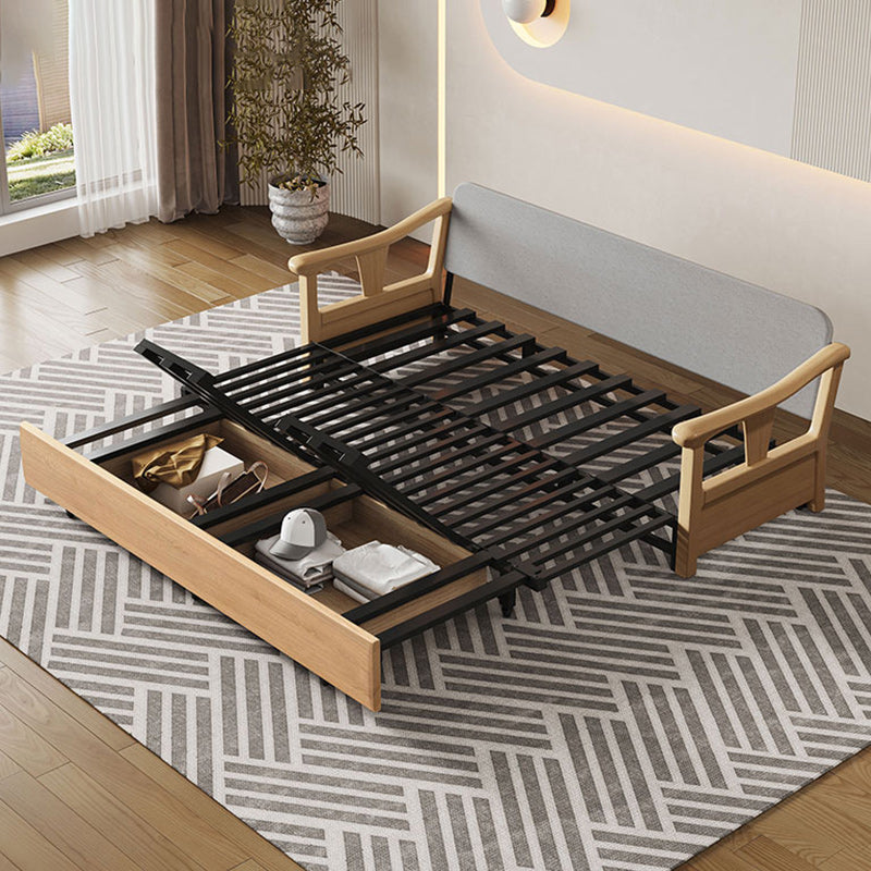 Canapé-lit futon pliable contemporain armes carrées futon et matelas