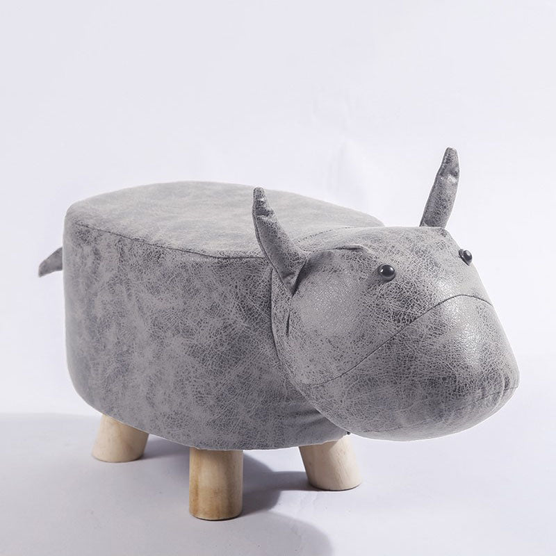 Moderne pouf osmanische Kunstleder wasserfeste gepolsterte Tierform Ottomane