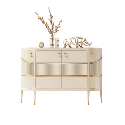 Tavolo da tavolo a buffet moderno tavolo in legno massiccio con porte per sala da pranzo