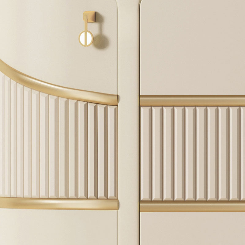 Tavolo da tavolo a buffet moderno tavolo in legno massiccio con porte per sala da pranzo