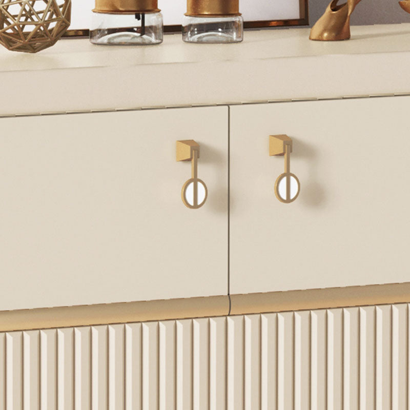 Tavolo da tavolo a buffet moderno tavolo in legno massiccio con porte per sala da pranzo