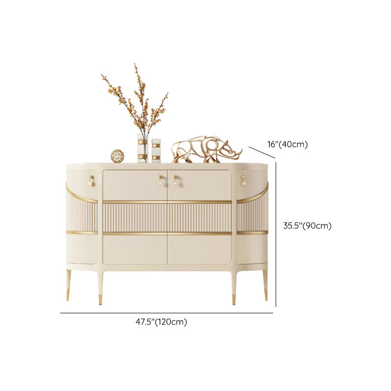 Tavolo da tavolo a buffet moderno tavolo in legno massiccio con porte per sala da pranzo