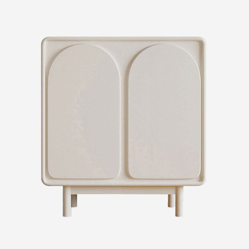 Stile contemporaneo bianco cabinet bidone soggiorno supporto buffet, 35,4 "h