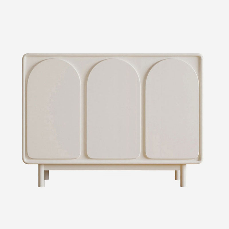 Stile contemporaneo bianco cabinet bidone soggiorno supporto buffet, 35,4 "h