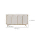 Stile contemporaneo bianco cabinet bidone soggiorno supporto buffet, 35,4 "h
