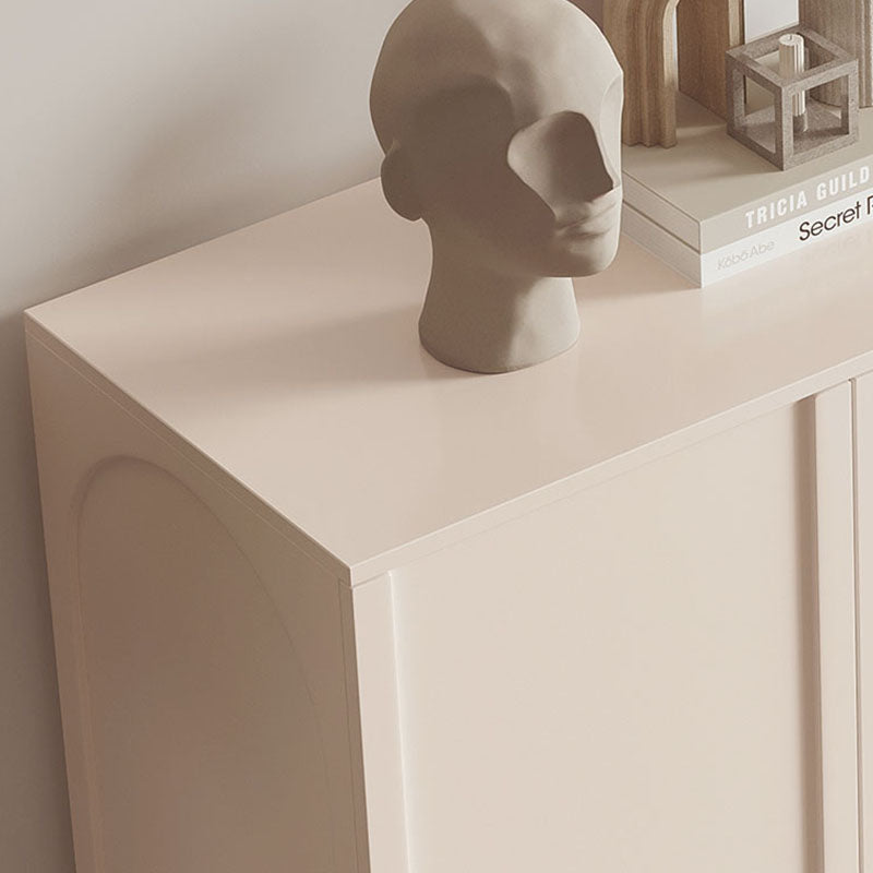 Armoire à plate-forme en bois d'ingénierie blanche 35.4 "H Serveur de salle à manger pour salle à manger