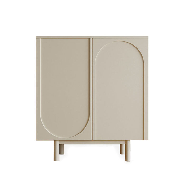 Armoire à plate-forme en bois d'ingénierie blanche 35.4 "H Serveur de salle à manger pour salle à manger