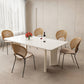 Glam Dining Table Set 1/4/5/6 Pieces with Wood Base Kitchen Furniture Set